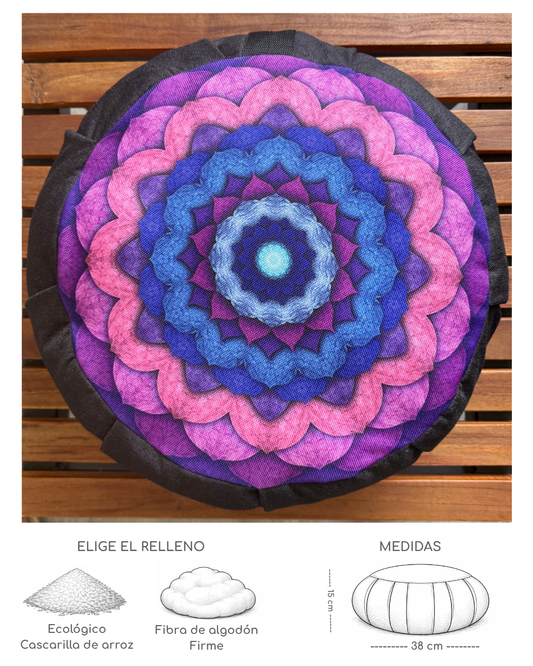 Cojin Zafu Mandala Concentración