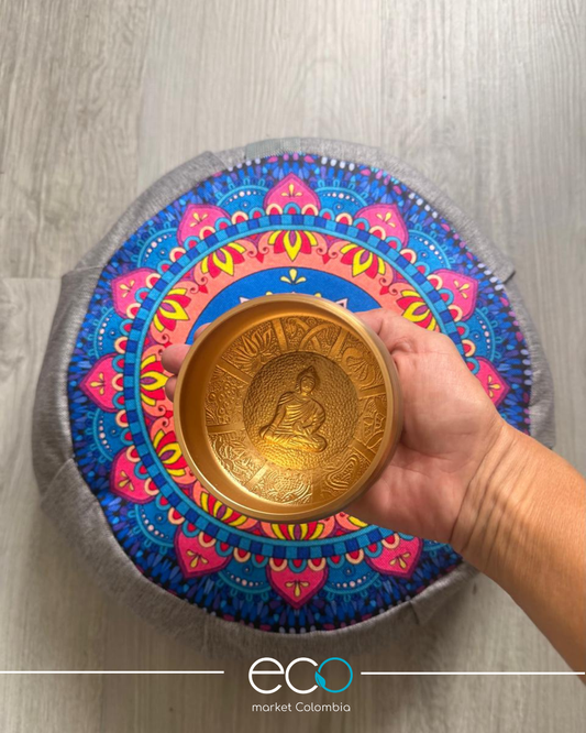 Set para meditar Cojín Flor de Loto
