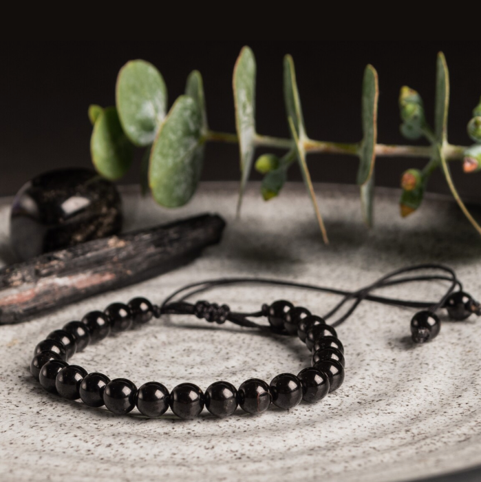 Brazalete para Hombre Lava Volcánica y Ojo de Tigre