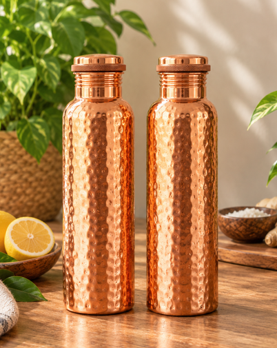 Botella Ayurveda en Cobre Puro 950 ml