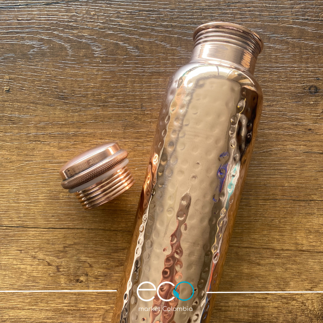 Botella Ayurveda en Cobre Puro