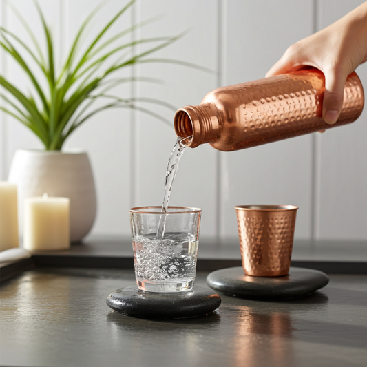 Botella Ayurveda en Cobre Puro