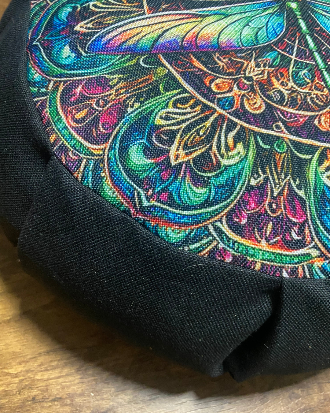 Set para meditar Cojín Zafu Pavo Real