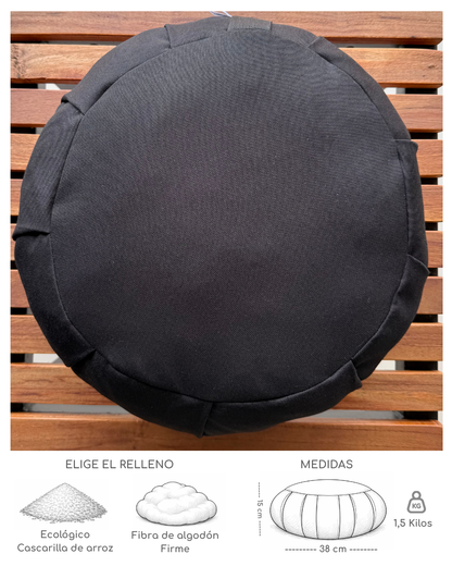 Cojin Zafu base Negro