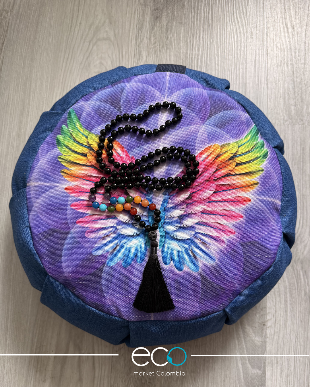 Set Para Meditar Cojín Zafu Alas