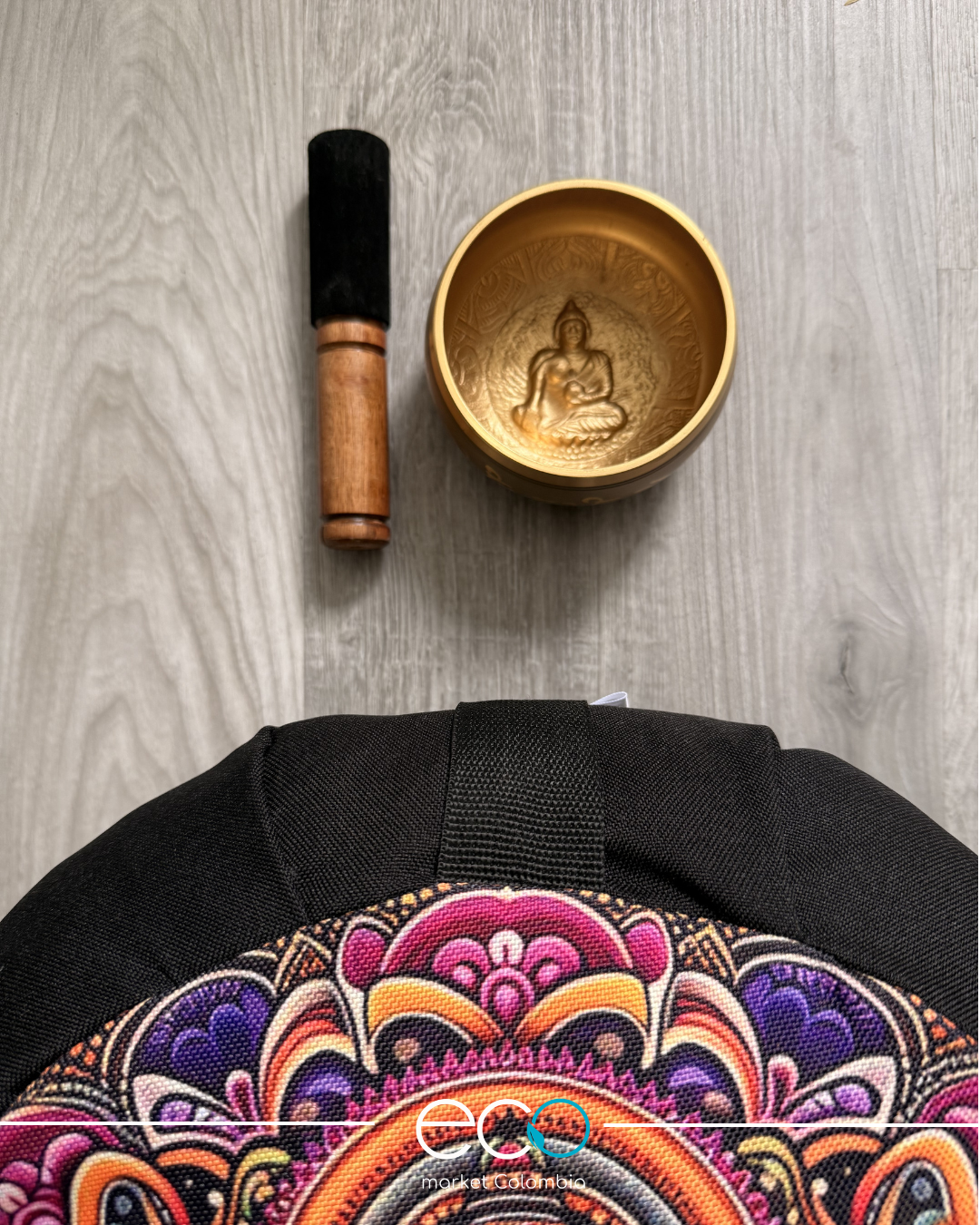 Set Para Meditar Cojín Zafu Ganesha