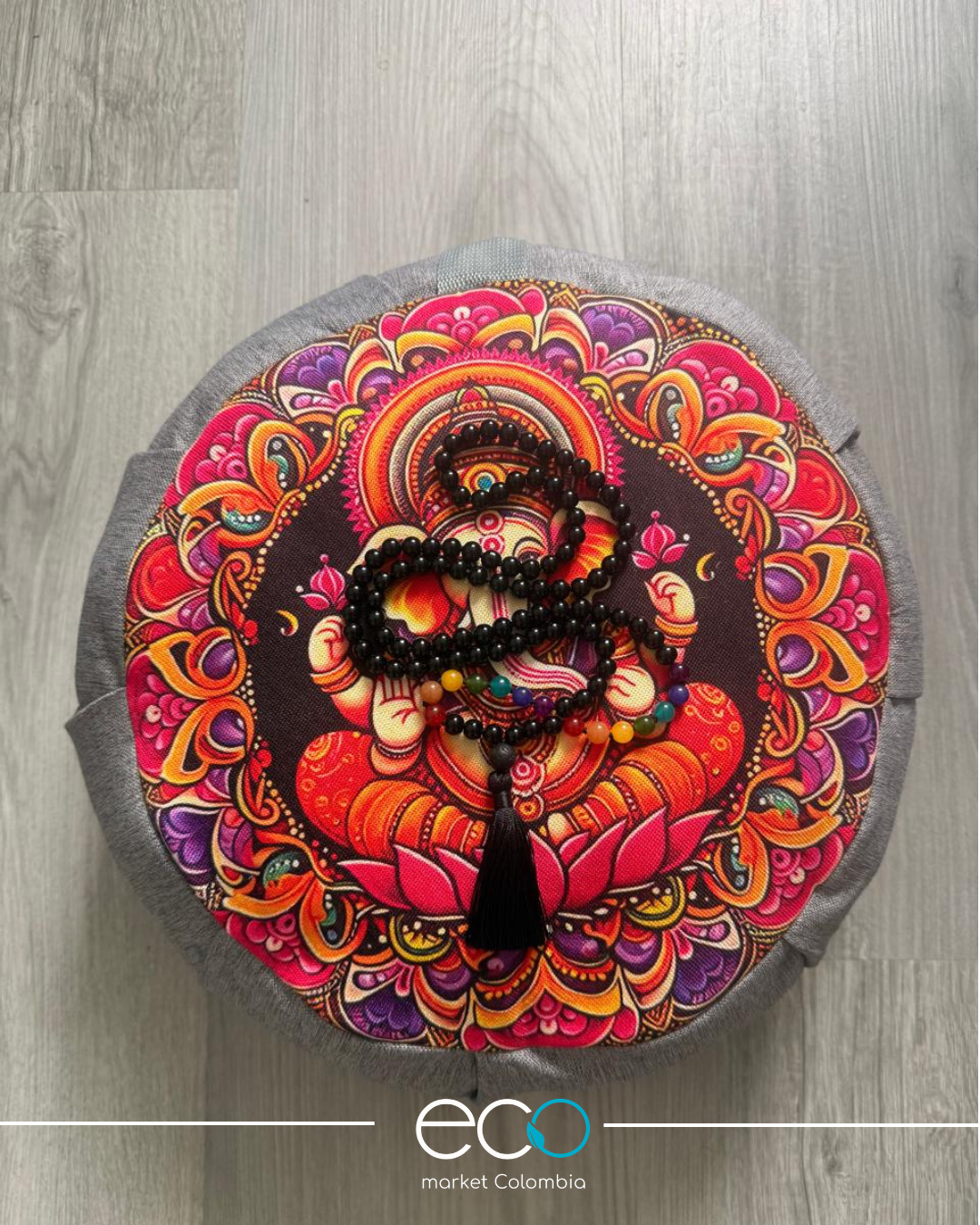 Set Para Meditar Cojín Zafu Ganesha