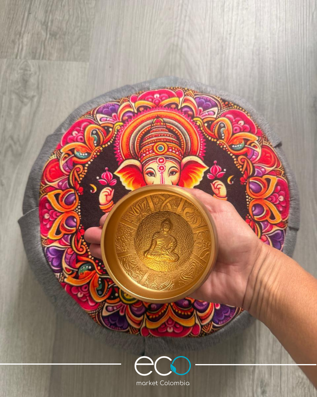Set Para Meditar Cojín Zafu Ganesha