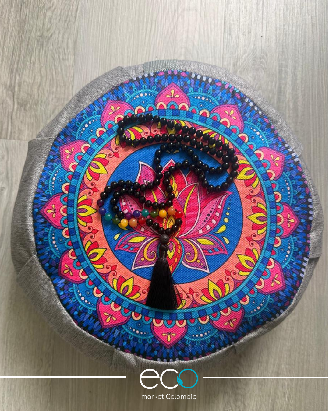 Set para meditar Cojín Flor de Loto