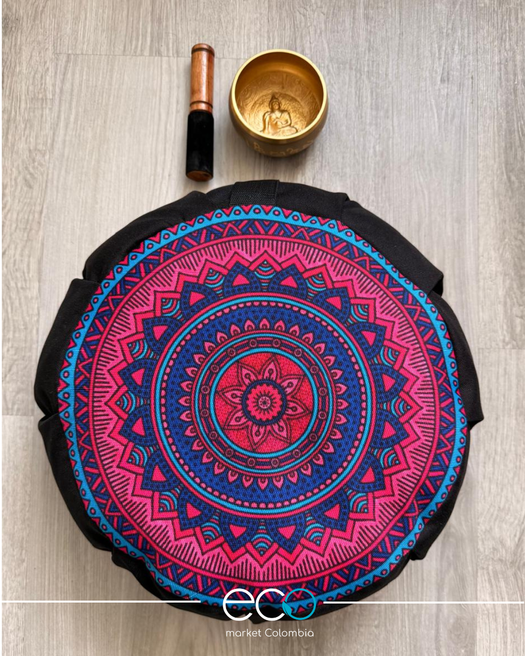 Kit para Meditar Cojín Mandala Unión