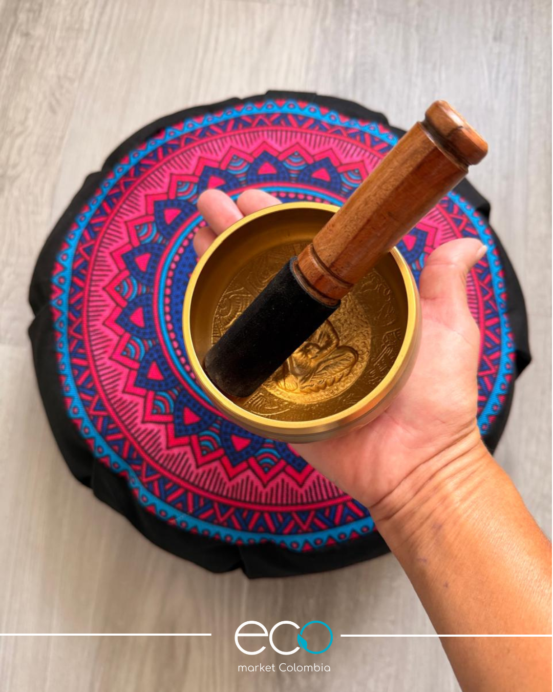 Kit para Meditar Cojín Mandala Unión