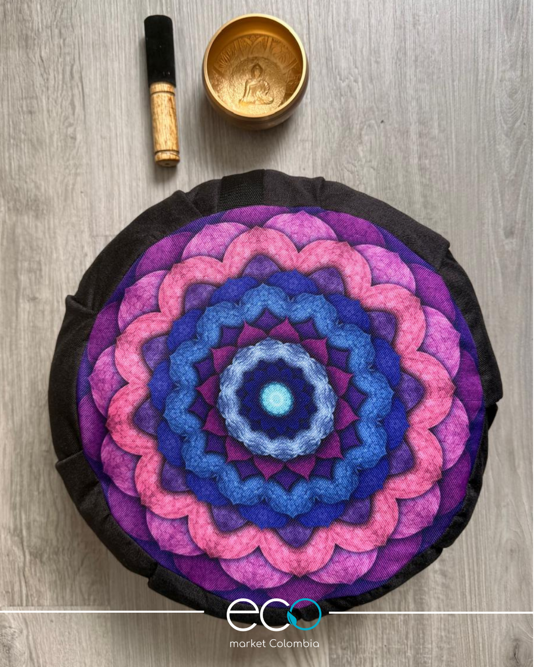 Kit para Meditar Cojín Mandala Concentracion
