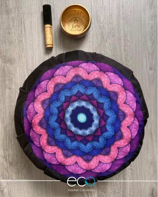 Kit para Meditar Cojín Mandala Concentracion