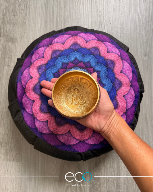 Kit para Meditar Cojín Mandala Concentracion