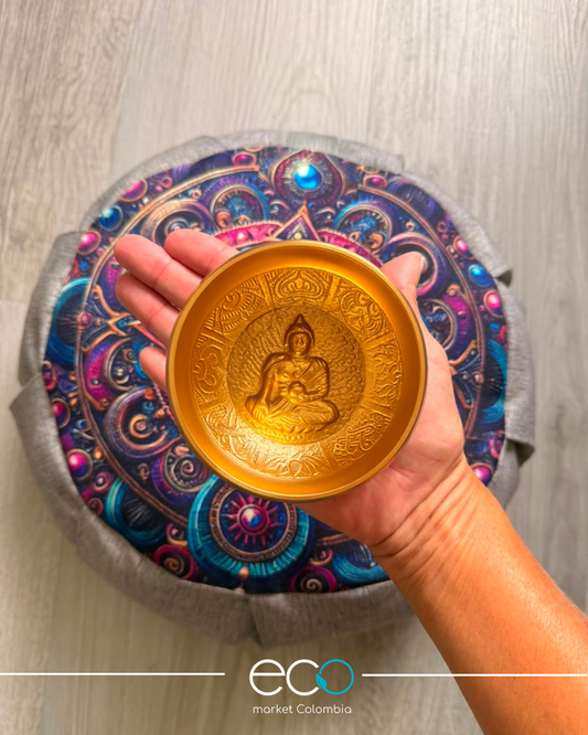 Set para meditar Cojín zafu Om