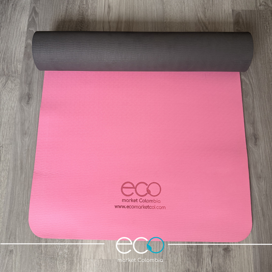 Mat Colchoneta Para Fitness y Yoga Rosa