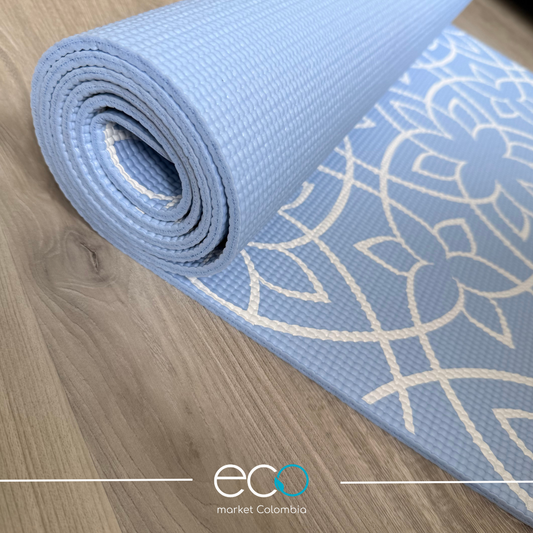 Tapete para yoga PVC Azul – 5 mm