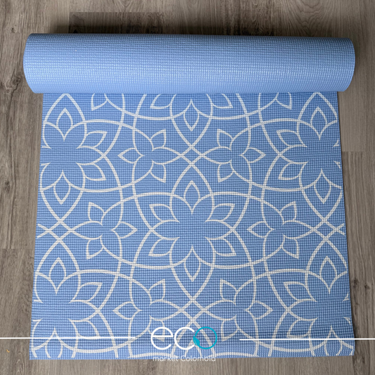 Tapete para yoga PVC Azul – 5 mm