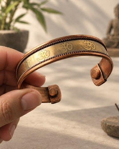 Pulsera de Cobre Puro para Hombre con Imanes