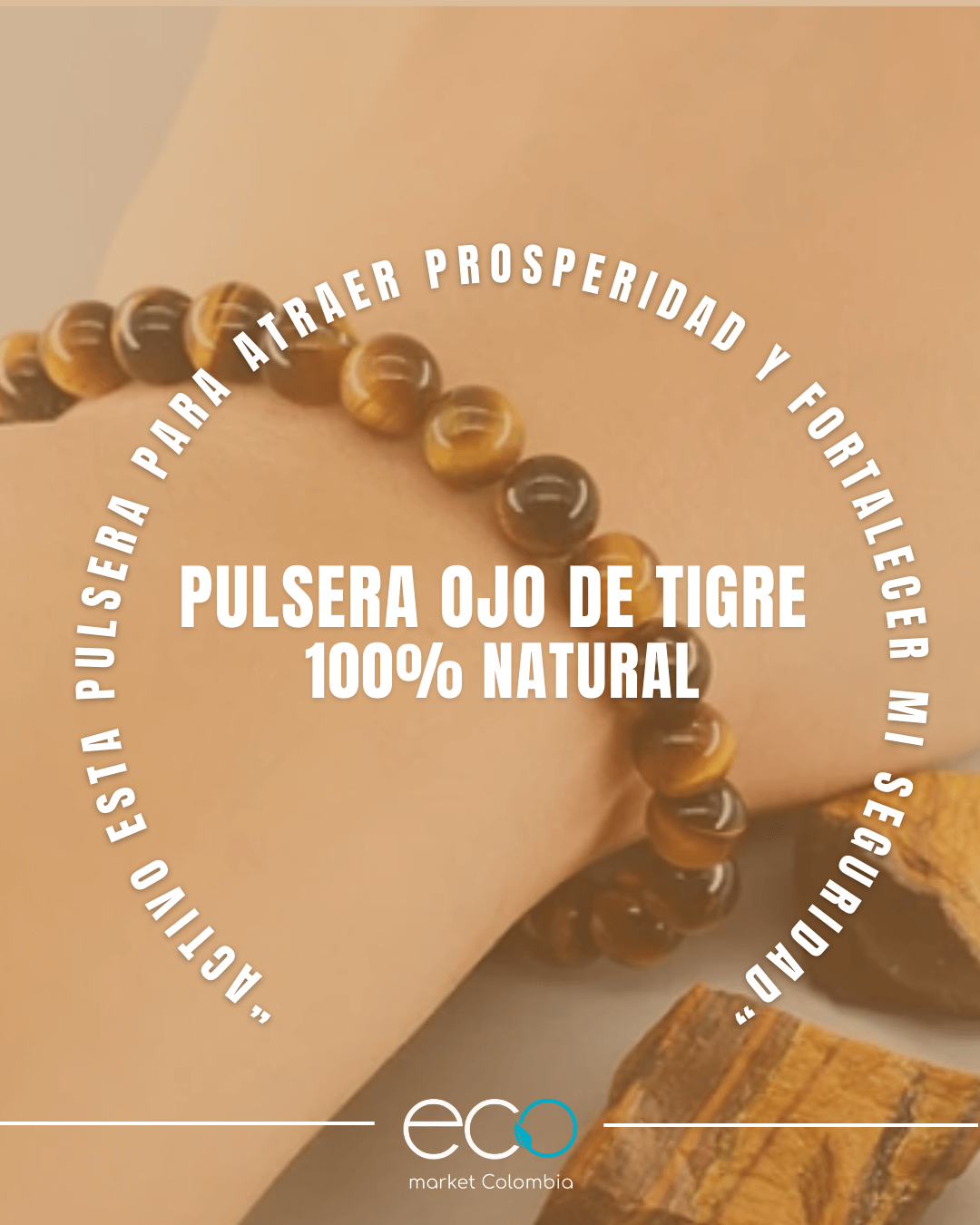 Pulsera Ojo de Tigre Piedra Natural