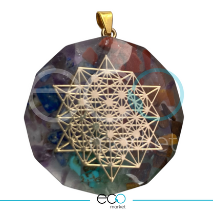 Collar Dije Orgonite Chakras