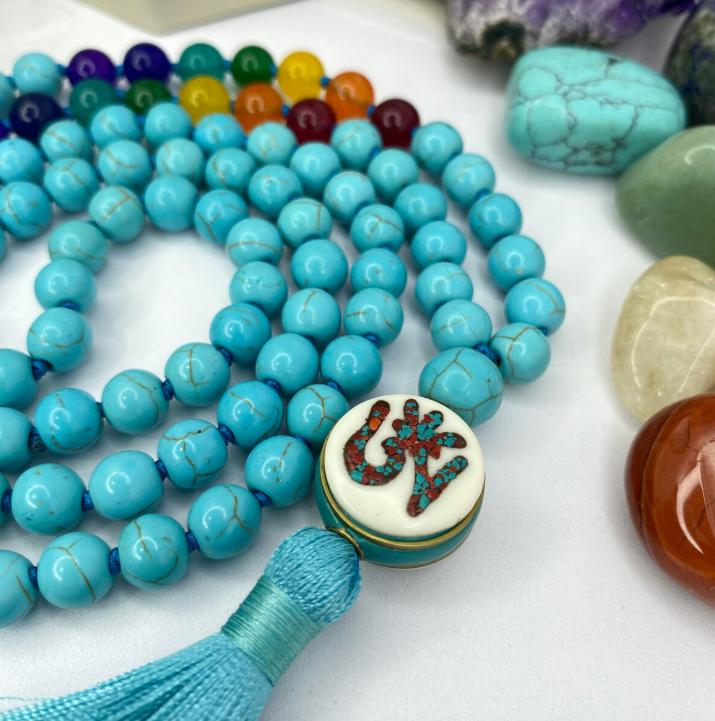 Mala 108 cuentas Equilibra los 7 Chakras